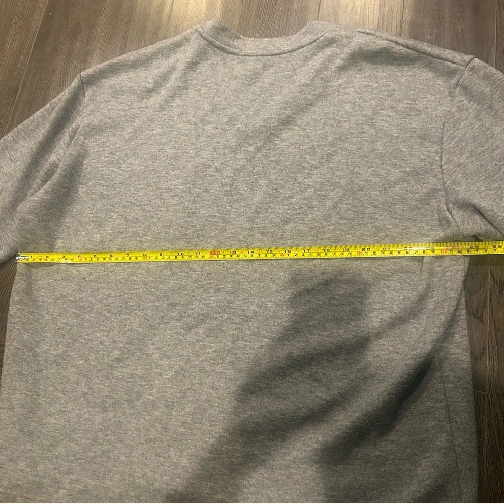 Gray V-Neck Sweater - Picture 10 of 11